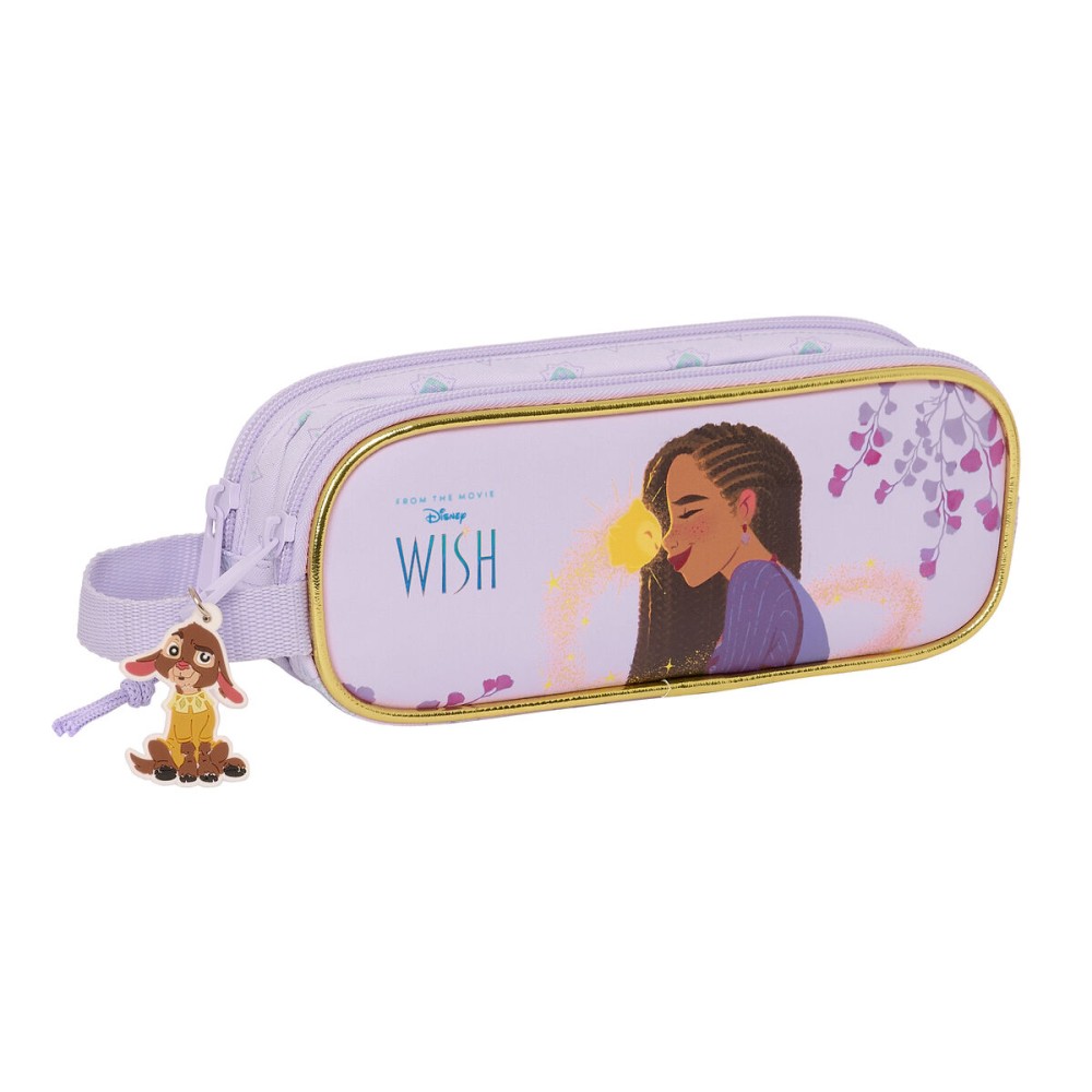 Zweifaches Mehrzweck-Etui Wish Lila 21 x 8 x 6 cm