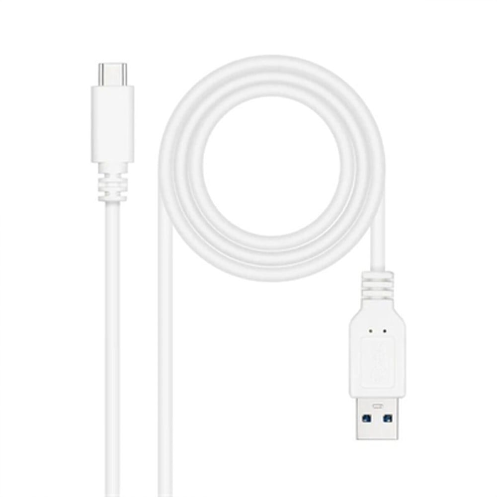 Câble USB-C vers USB NANOCABLE 10.01.4001-W Blanc 1 m (1 Unité)