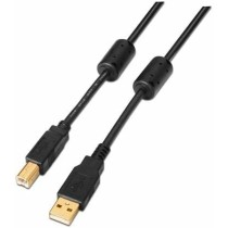 Câble USB 2.0 A vers USB B NANOCABLE 10.01.1205 Noir 5 m