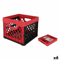 Mehrzweckbox Tontarelli Rot karriert 33,5 x 33, x 27,9 cm (6 Stück)