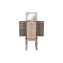 Porte-bijoux Home ESPRIT Naturel Miroir Bois MDF 37 x 28 x 91,5 cm