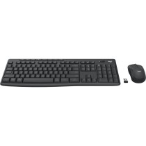 clavier et souris Logitech MK370 Gris Graphite Espagnol Qwerty