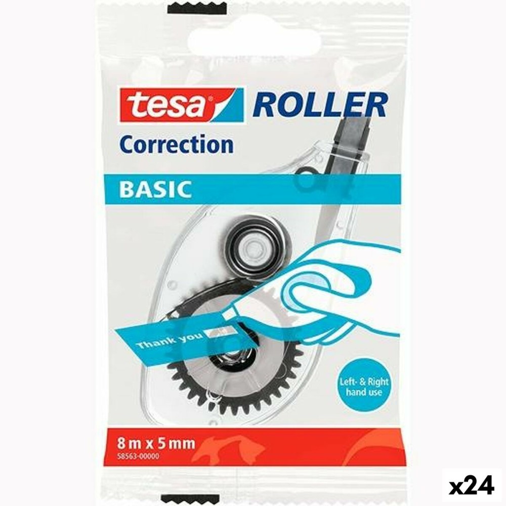 Korrektur-Band TESA Basic Weiß 5 mm x 8 m (24 Stück)