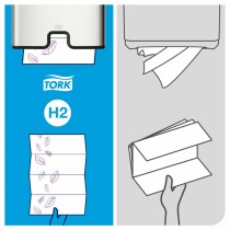 Papierhandtuch Tork Pack Weiß (21 Stück)