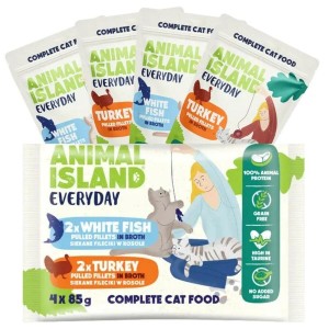 Cat food ANIMAL ISLAND Turkey 4 x 85 g