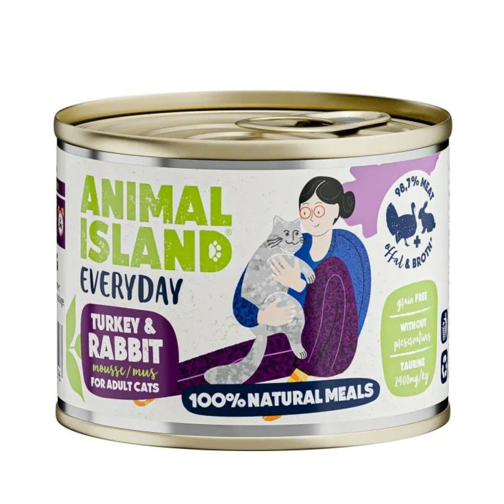 Aliments pour chat ANIMAL ISLAND Turkey 200 g