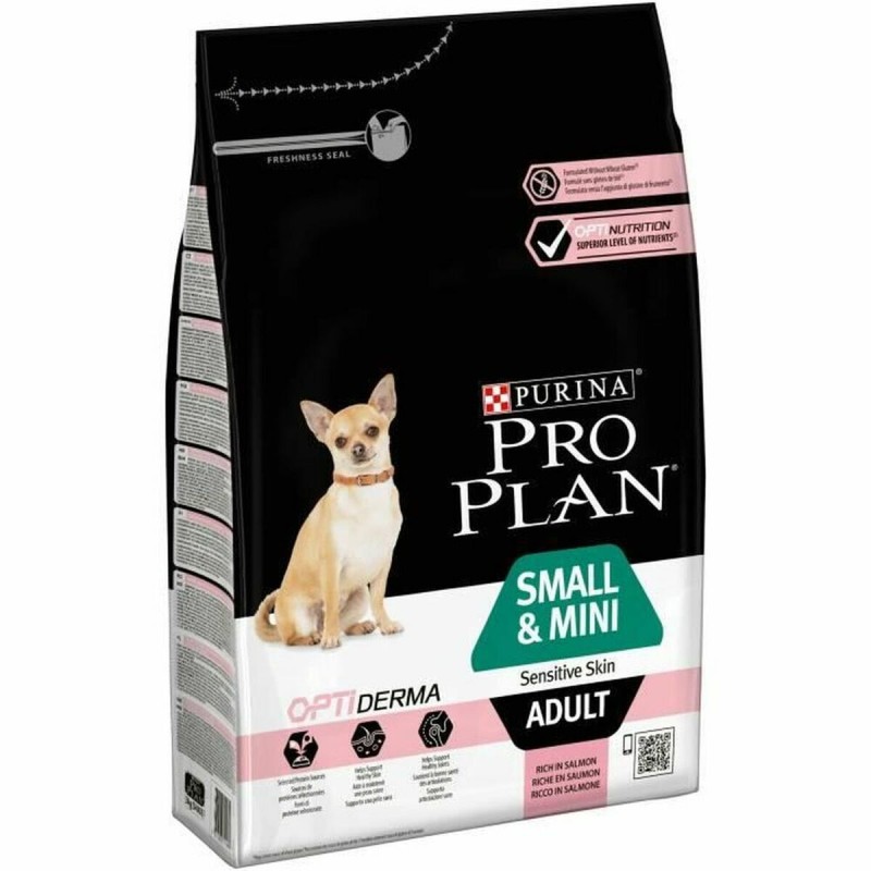 Futter Purina Small & Mini Adult Erwachsener Lachsfarben Fisch 3 Kg