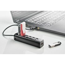 Hub USB NGS IHUB7 TINY Schwarz