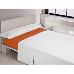 Fitted bottom sheet Happy Home MIX COLORS Orange Single