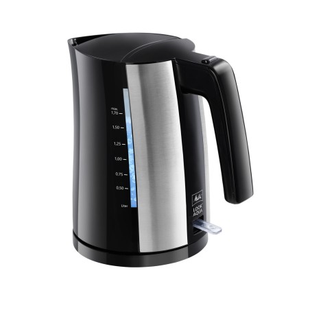 Wasserkocher mit Elektrischer Teekanne Melitta LOOK AQUA II BLACK EU Schwarz/Silberfarben Edelstahl 2400 W 1,7 L