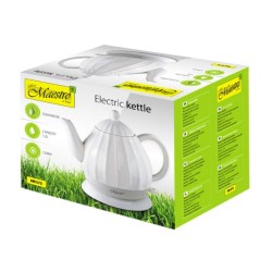 Wasserkocher mit Elektrischer Teekanne Feel Maestro MR-070 Weiß Keramik 1200 W 1,2 L