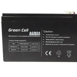 Battery for Uninterruptible Power Supply System UPS Green Cell AGM04 7 Ah 12 V