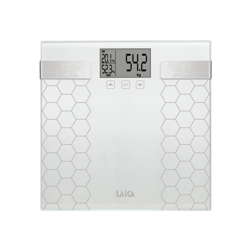 Digital Bathroom Scales LAICA PS5014 White Glass 180 kg