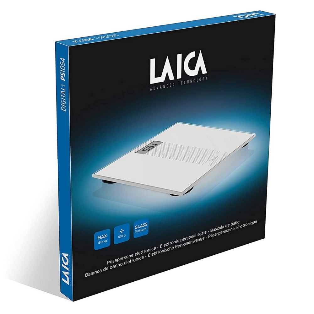 Digital Bathroom Scales LAICA PS5014 White Glass 180 kg