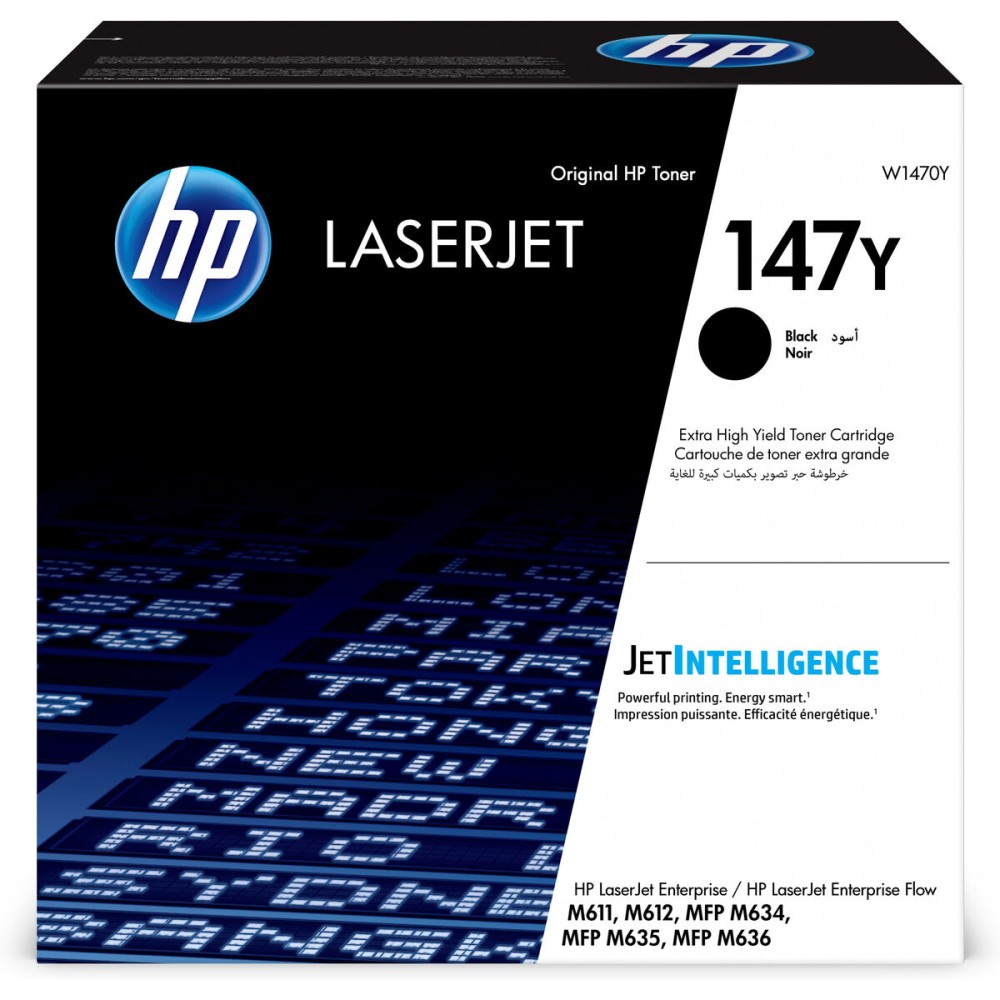 Toner original HP W1470Y Noir