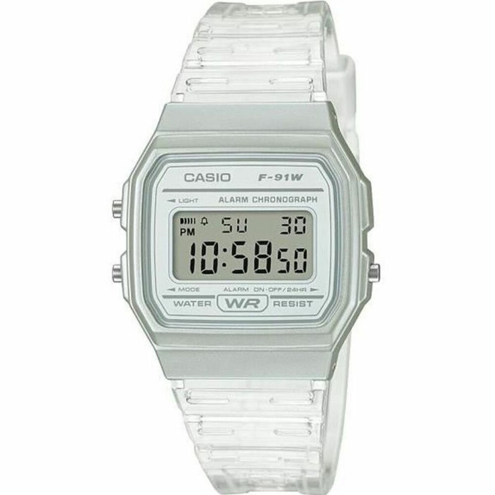 Activity Bangle Casio F-91WS-7EF White Grey