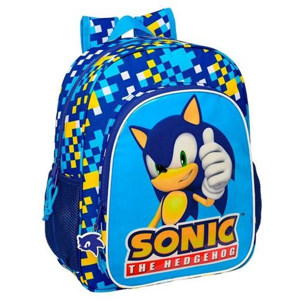 School Bag Sonic Speed 32 x 12 x 38 cm