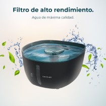 Pet Water Fountain Cecotec Black Black/Blue Plastic