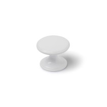 Pommeau Rei 756 Blanc Métal Ø 33 x 27 mm 4 Pièces