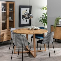 Dining Table Natural DMF 120 x 120 x 75 cm