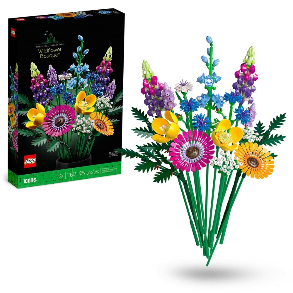 Construction set Lego Icons 10313 Bouquet of wild flowers 939 Pieces