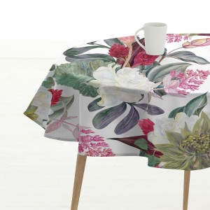 Fleckenabweisende Tischdecke Belum 0318-105 Bunt Ø 140 cm Blomster