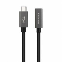 Verlängerungskabel mit USB-C NANOCABLE 10.01.4401-L150 Schwarz 1,5 m (1 Stück)