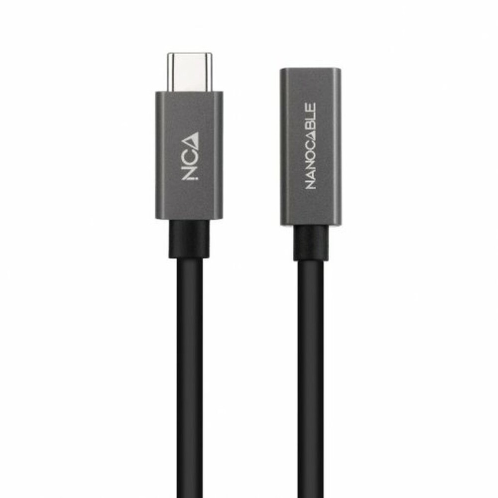 Câble Rallonge à USB-C NANOCABLE 10.01.4401-L150 Noir 1,5 m (1 Unité)