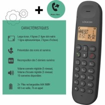 Landline Telephone Logicom DECT ILOA 150 SOLO Black