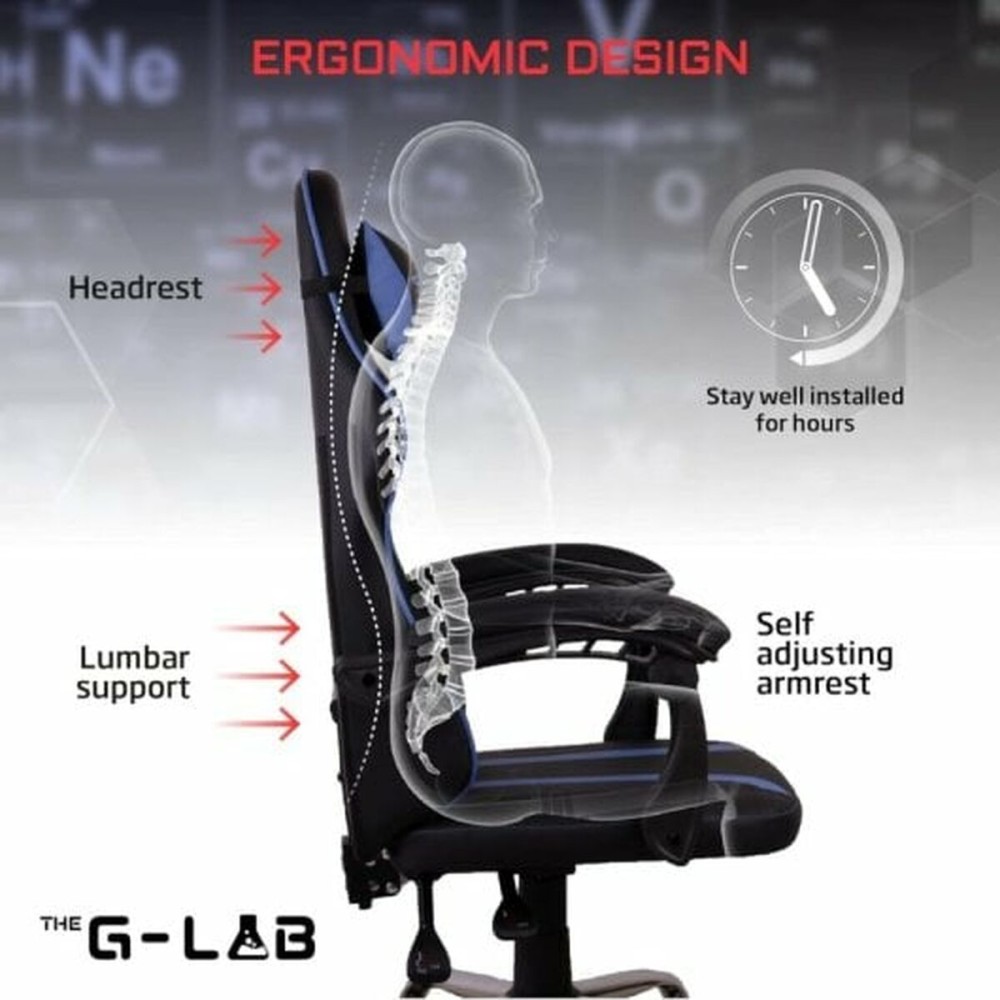 Chaise de Bureau The G-Lab KS-NEON-BLUE Bleu