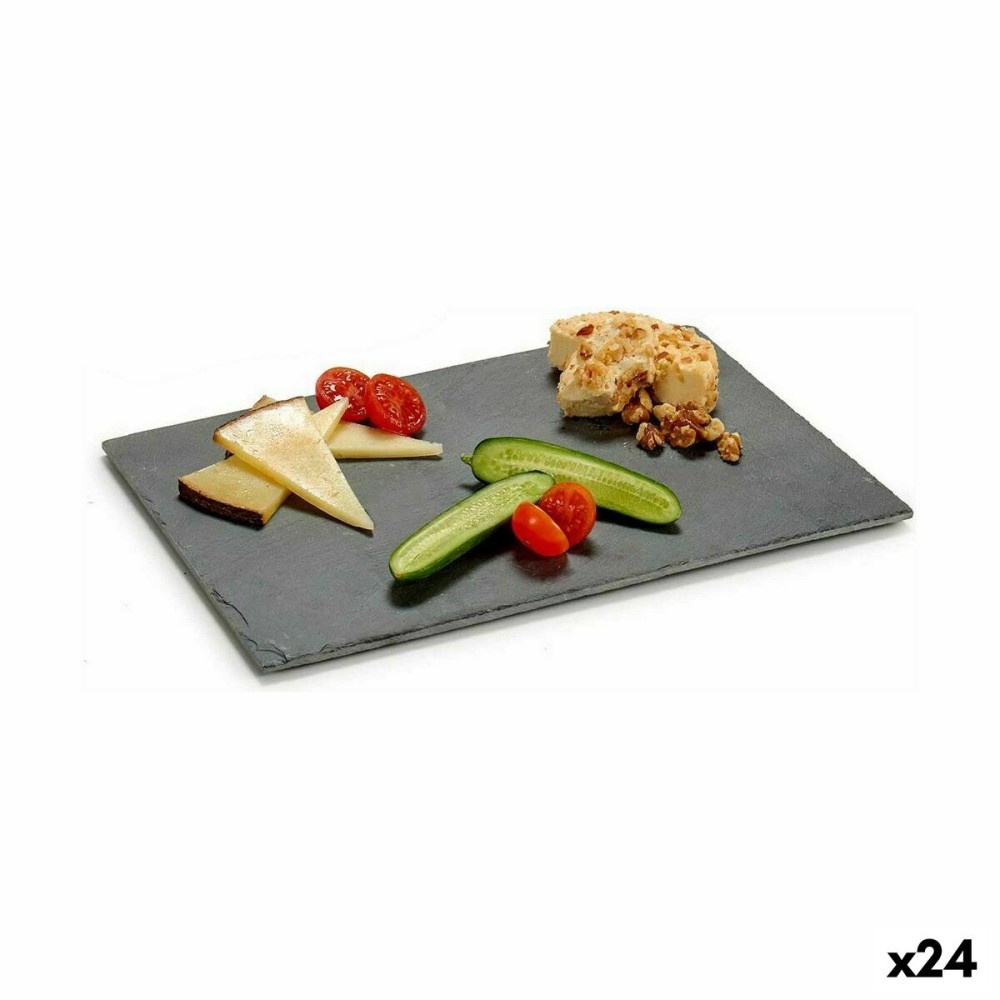 Snack tray Kinvara 551562 Black 30 x 0,5 x 20 cm (24 Units)