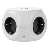 Cube multiplugs Ewent EW3939 USB 5V 2A White