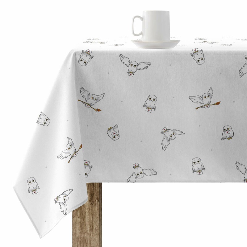 Stain-proof resined tablecloth Harry Potter Hedwig Multicolour 300 x 150 cm