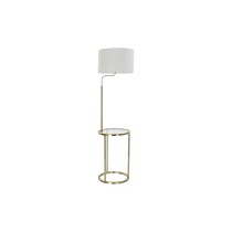 Lampadaire DKD Home Decor 43,5 x 40 x 154 cm Doré Métal Blanc 220 V 50 W