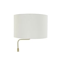 Floor Lamp DKD Home Decor 43,5 x 40 x 154 cm Golden Metal White 220 V 50 W