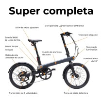 Elektrisches Fahrrad Xiaomi QiCycle C2 Schwarz 20"