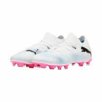 Chaussures de Football pour Adultes Puma Future 7 Match FG/AG Blanc