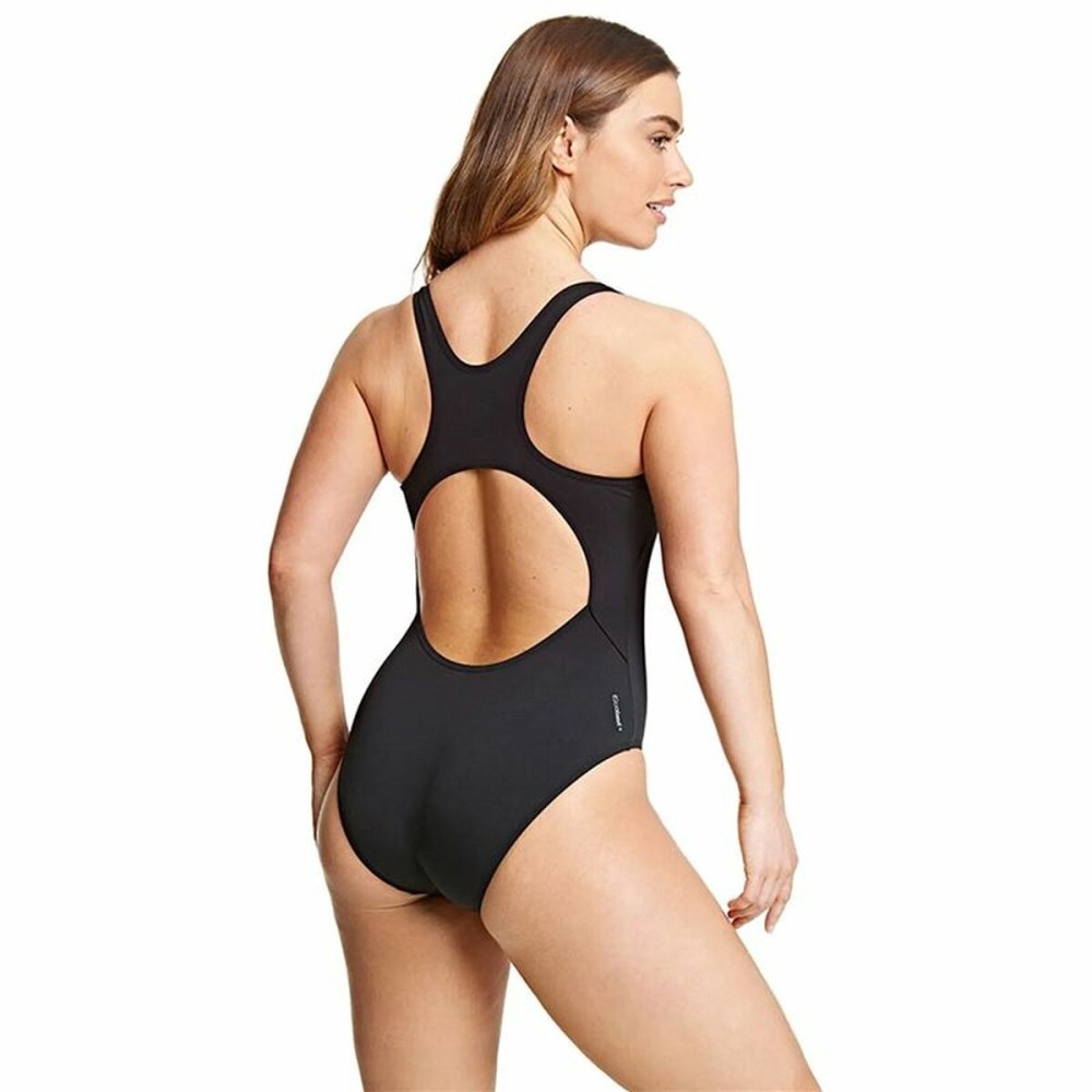 Damen Badeanzug Zoggs Cottesloe Powerback Schwarz