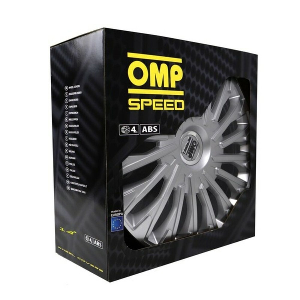 Enjoliveur OMP Stinger Speed Argenté 14" (4 uds)