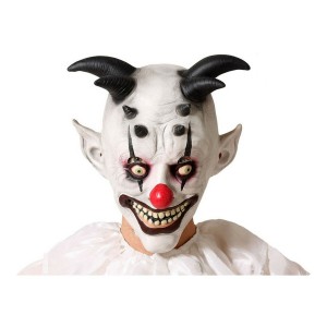 Mask Halloween White Evil Male Clown