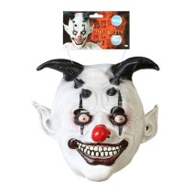 Maske Halloween Weiß Böser Clown