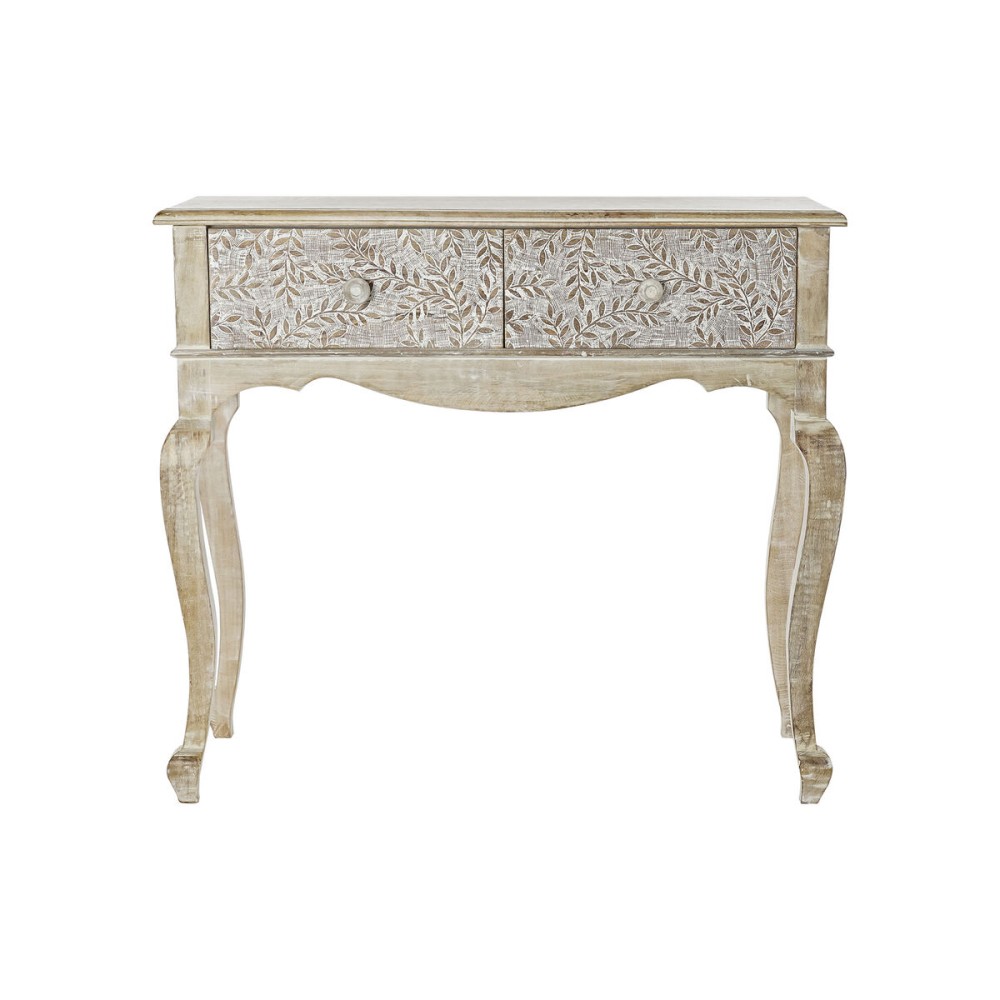 Console DKD Home Decor White Natural Mango wood 91 x 42 x 81 cm