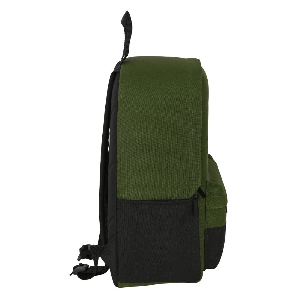 Laptop Backpack Safta Dark Forest Black Green 31 x 40 x 16 cm