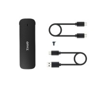 Boîtier Externe TooQ TQE-2201B Noir USB-C USB 3.0 M.2