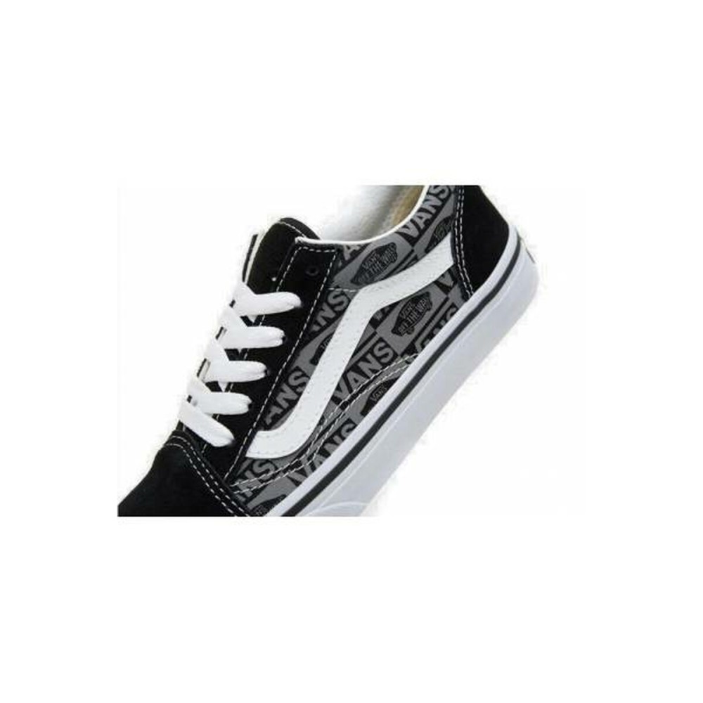 Laufschuhe für Damen Vans JN OLD SKOOL LOGO VN0A5EE6N421 Schwarz