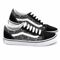 Laufschuhe für Damen Vans JN OLD SKOOL LOGO VN0A5EE6N421 Schwarz