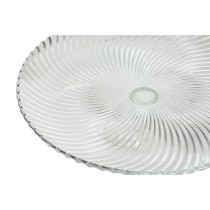 Assiette plate Home ESPRIT Transparent Verre 31 x 31 x 9,5 cm