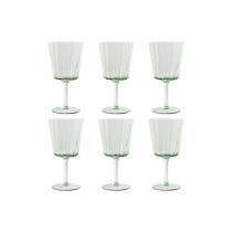 Gläsersatz Home ESPRIT grün Kristall 285 ml 8,4 x 8,4 x 16,4 cm (6 Stück)