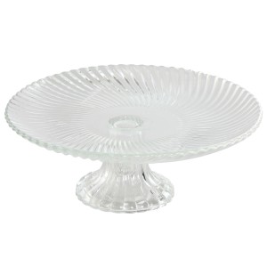 Flat Plate Home ESPRIT Transparent Crystal 20,5 x 20,5 x 7,5 cm