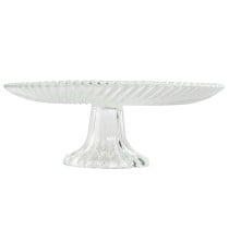 Assiette plate Home ESPRIT Transparent Verre 20,5 x 20,5 x 7,5 cm